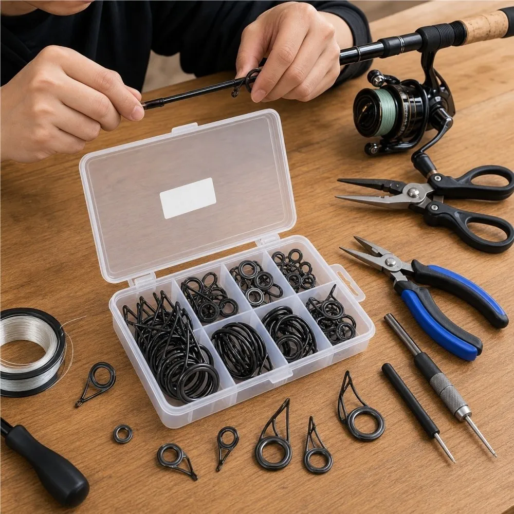 Anillos Guía Caña Pesca Set 75 Piezas
