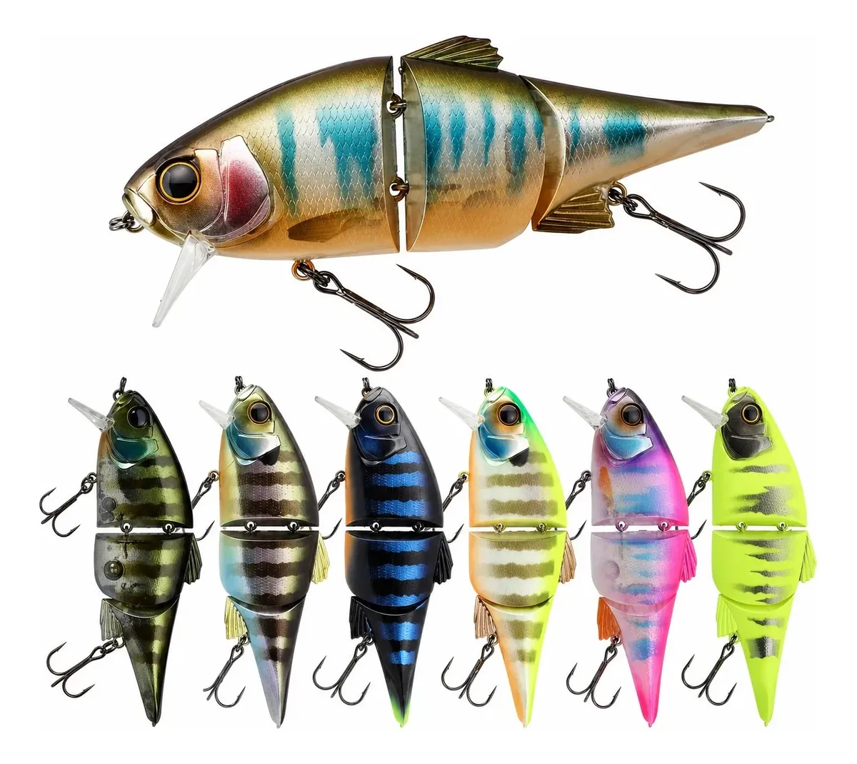 Minnow Flotante Multiart. 115mm 30g Kit 7 Mar Río