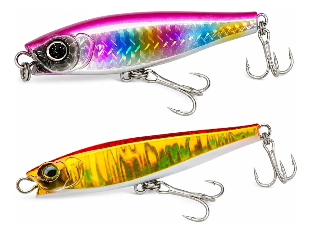 Señuelos Pencil Hundibles Pesca Mar 2 Piezas 80mm 29g
