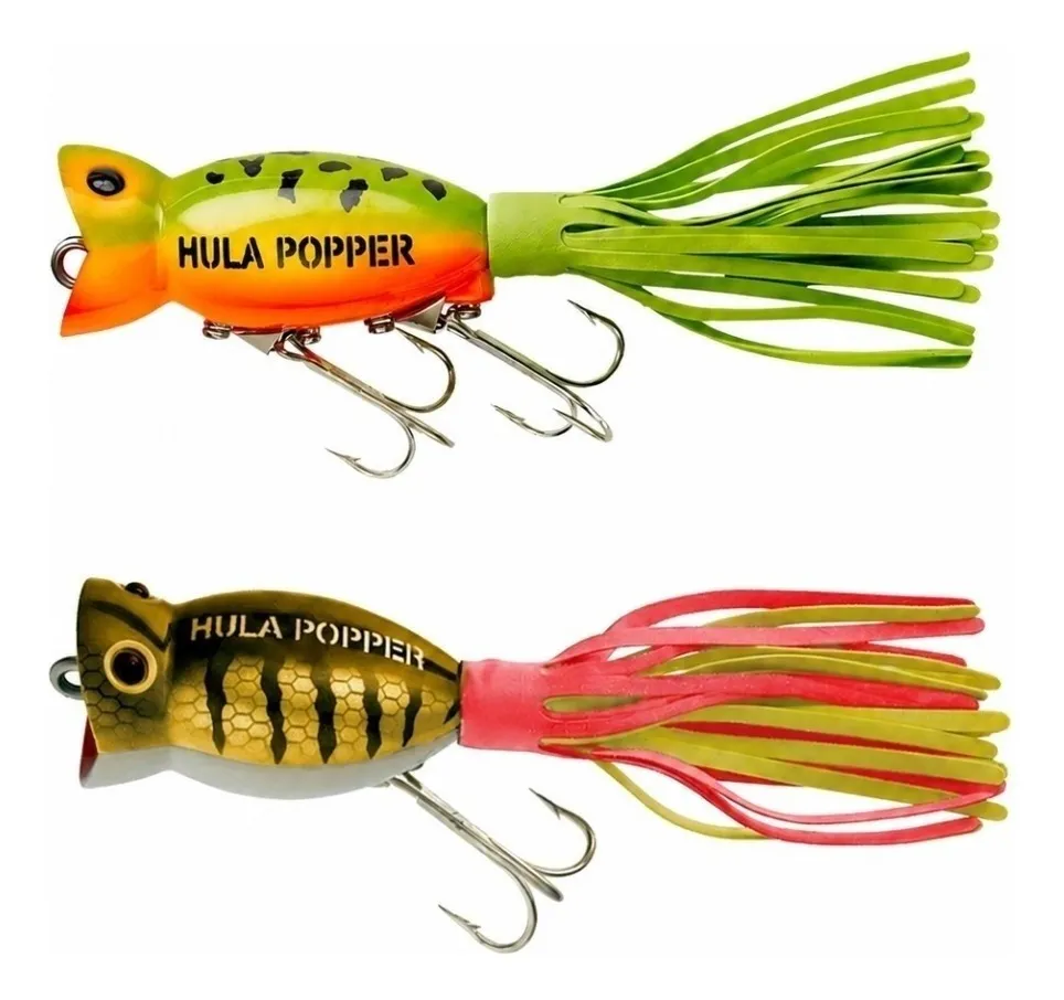Señuelo Popper Superficie Pesca Arrastre 11g 50mm Kit 2