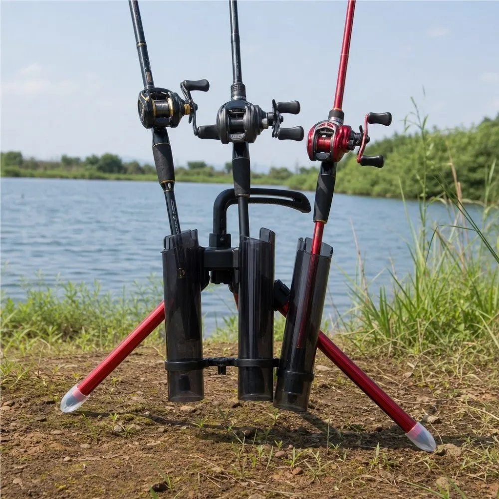 Soporte Caña Pesca Aluminio Plegable Portátil