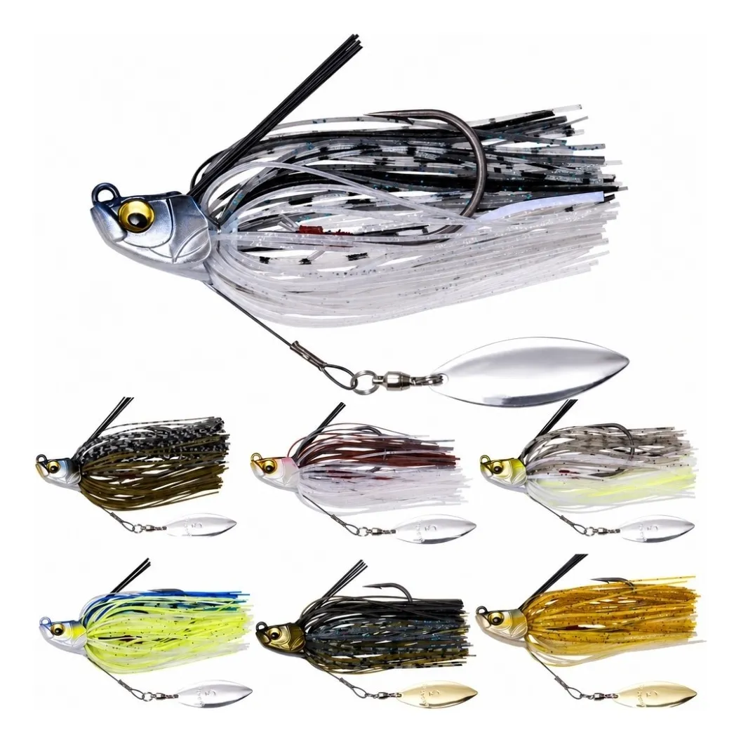 Spinnerbait vibrador hundible 9 mm 13 g · Kit 7