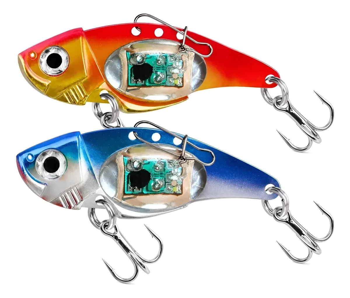 Señuelo VIB LED Noche 8cm 31g Agua Dulce Par