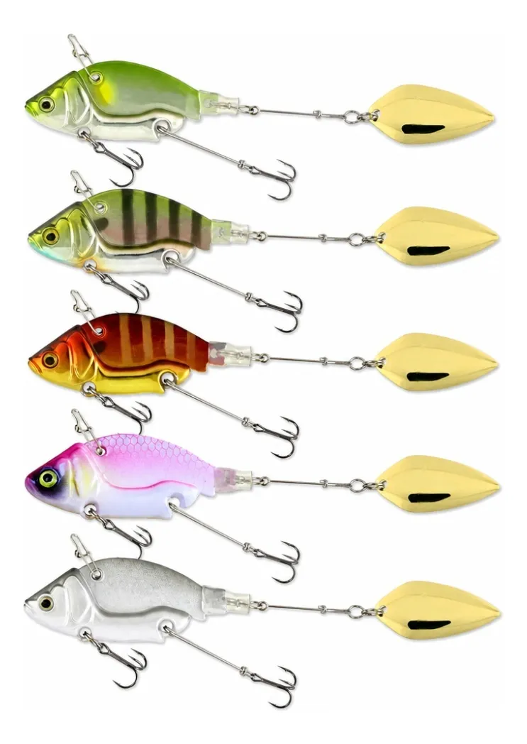 Señuelos VIB Metálicos Pesca 5 Piezas 44mm 13g